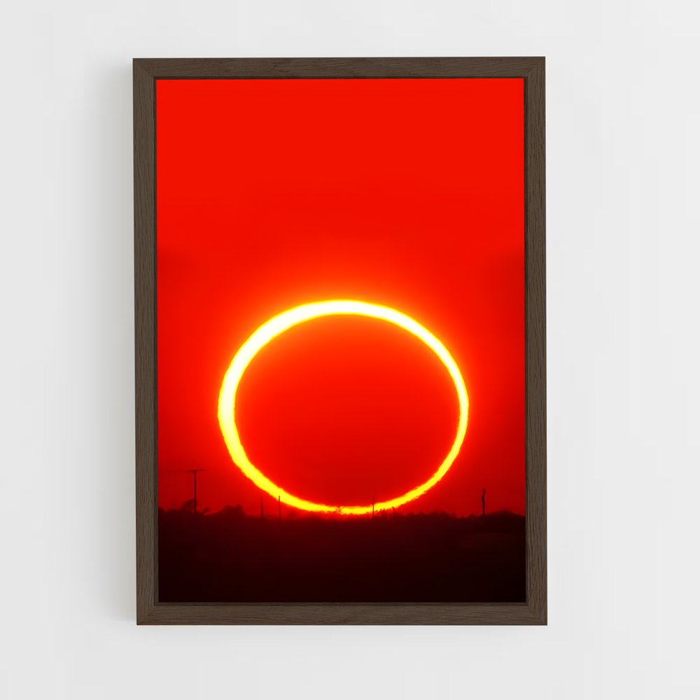 Poster magnifique éclipse annulaire – affiche Univers (vue 5)